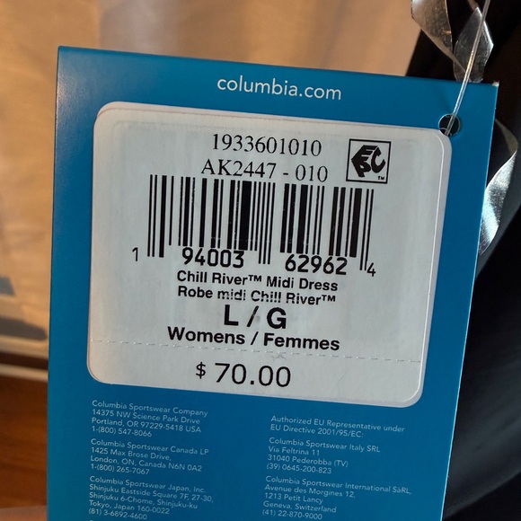 Columbia Women's Chill River Midi Dress Black Large - Picture 8 of 10